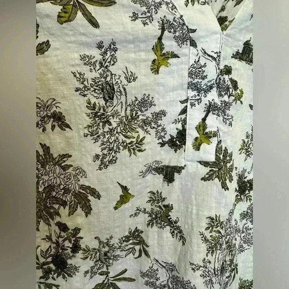 Ana pullover v neck cotton blend blouse floral print size XS - Picture 10 of 13